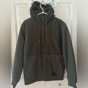 Wind River olive green hooded jacket, size men’s medium